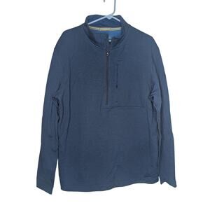 Mens Smartwool blue half zip pullover sweatshirt new size Extra Large XL